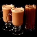 2 keto pumpkin spiced lattes and a protein powder iced pumpkin spice latte.